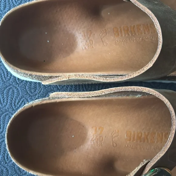 Birkenstock Gizah Big Buckle Oil Rubbed Cognac Brown Leather 37 - Picture 5 of 10